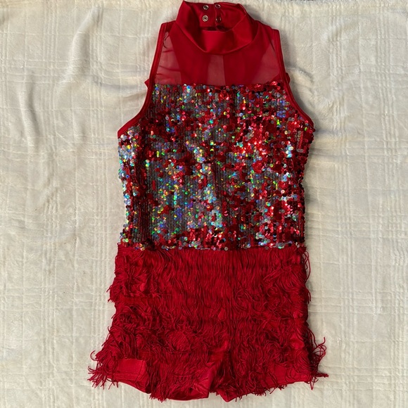 Weissman Red Sequin Costume